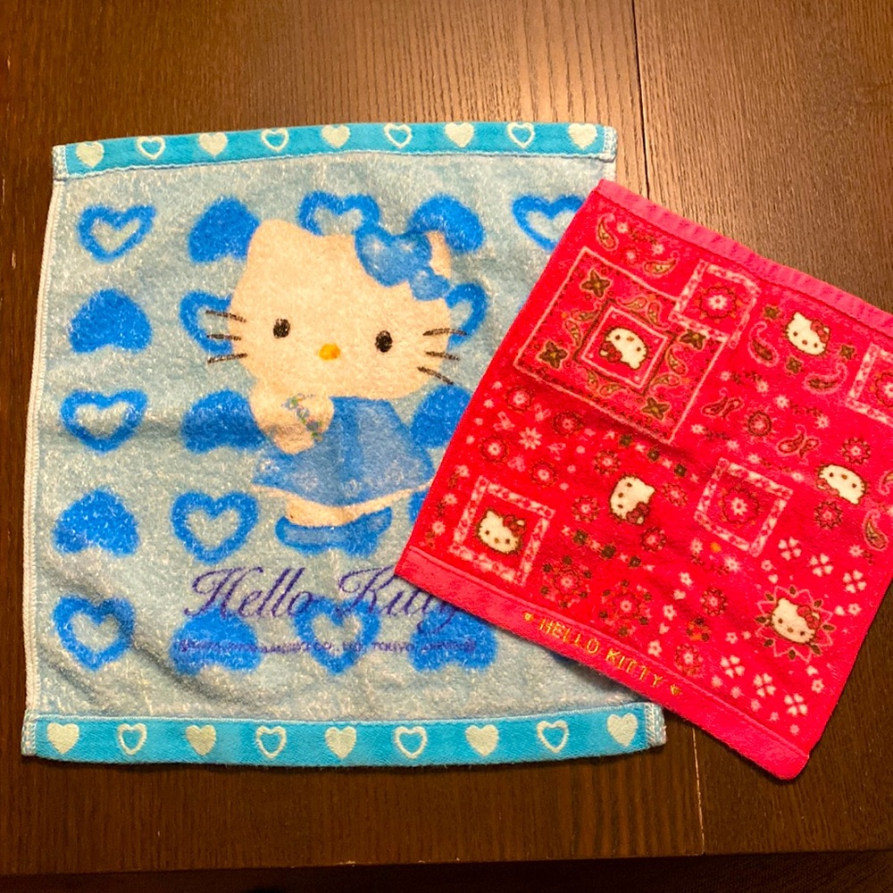 Hello Kitty Face and Hand towels